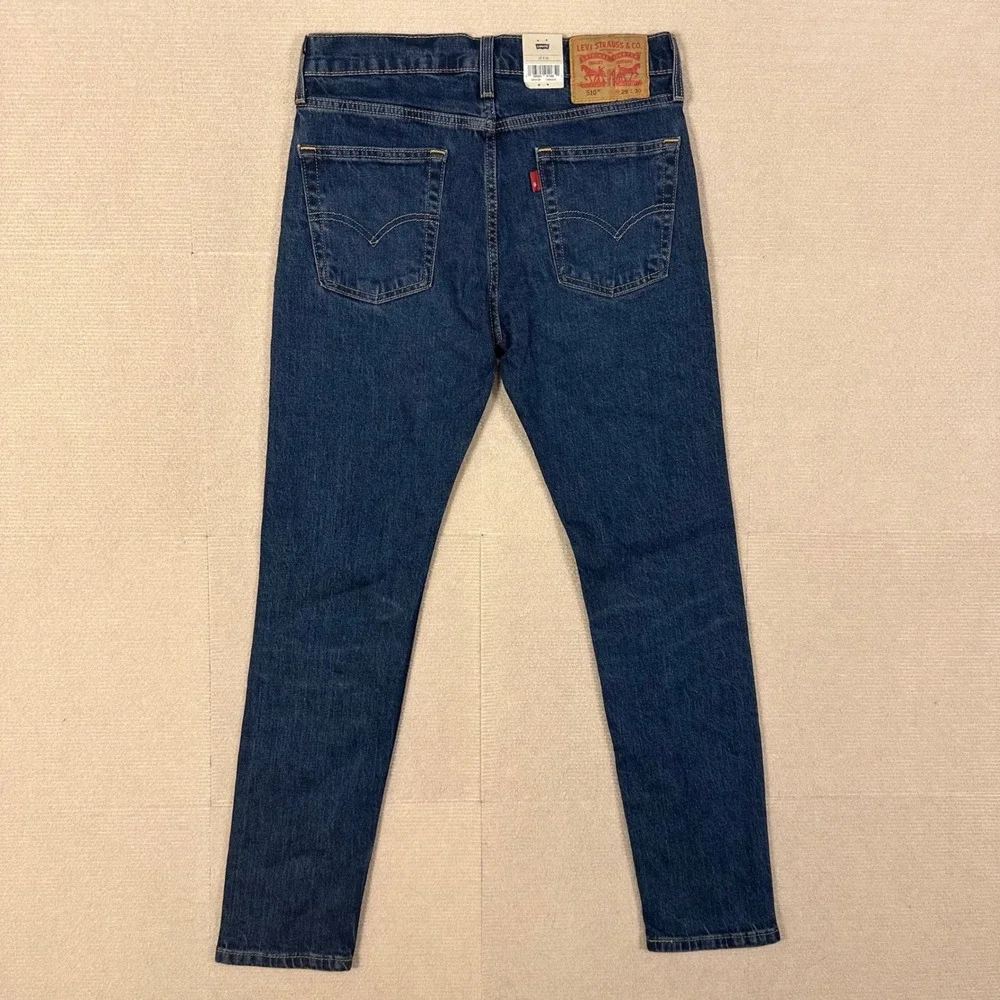 Levi's 510 Jeans NWT Mens 29x29 Skinny Dark Wash Blue Stretch Denim (Tag 29x30)